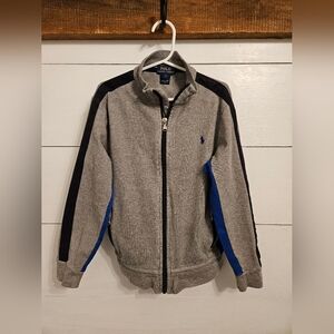 Polo Ralph Lauren Boys size 7  cotton zip sweatshirt, 2 zip pockets